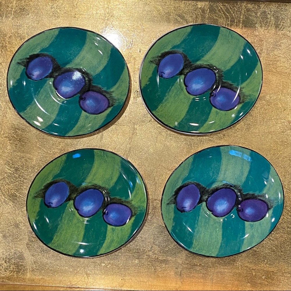 Misono‎ Tuscany 92 Set of 4 Oblong Saucers SOOJIN CHOI in PRISTINE CONDITION